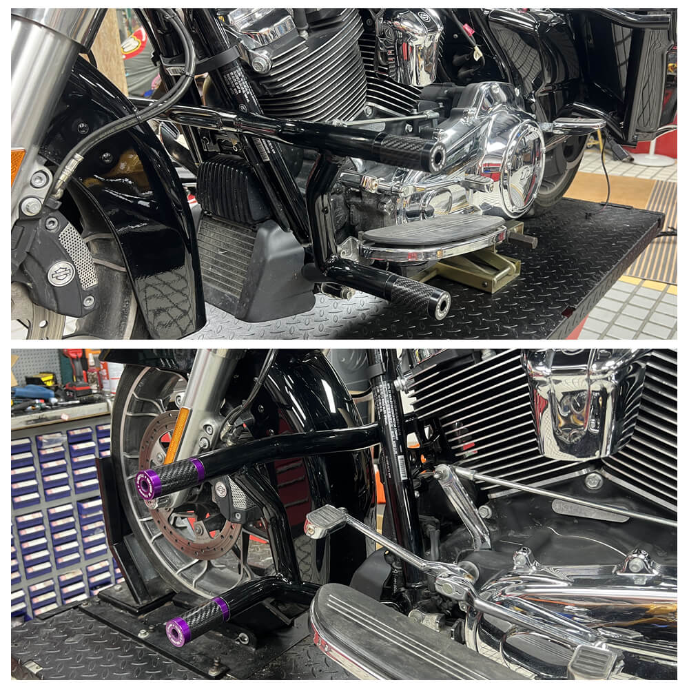 Performance Highway Peg High 2 Step Crash Bar Cage Engine Guard For 2014-2025 Harley Road Glide Street Glide ST Road King CVO FLHX FLHR FLTRXS - pazoma