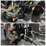 Performance Highway Peg High 2 Step Crash Bar Cage Engine Guard For 2014-2025 Harley Road Glide Street Glide ST Road King CVO FLHX FLHR FLTRXS - pazoma