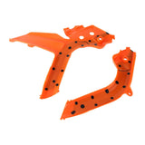 Protection Cadre X-Grip Frame Guards Couvre Chassis Covers For KTM EXC EXC-F XC-W XCF-W 150 250 300 350 450 500 TPI 2020-2023 Black & Orange - pazoma