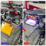 2021-2025 Harley Pan America ST 1250 Special RA1250 RA1250S CVO RA1250SE License Plate Bracket Holder Fender Eliminator Kit With LED Light Plate Frame - pazoma