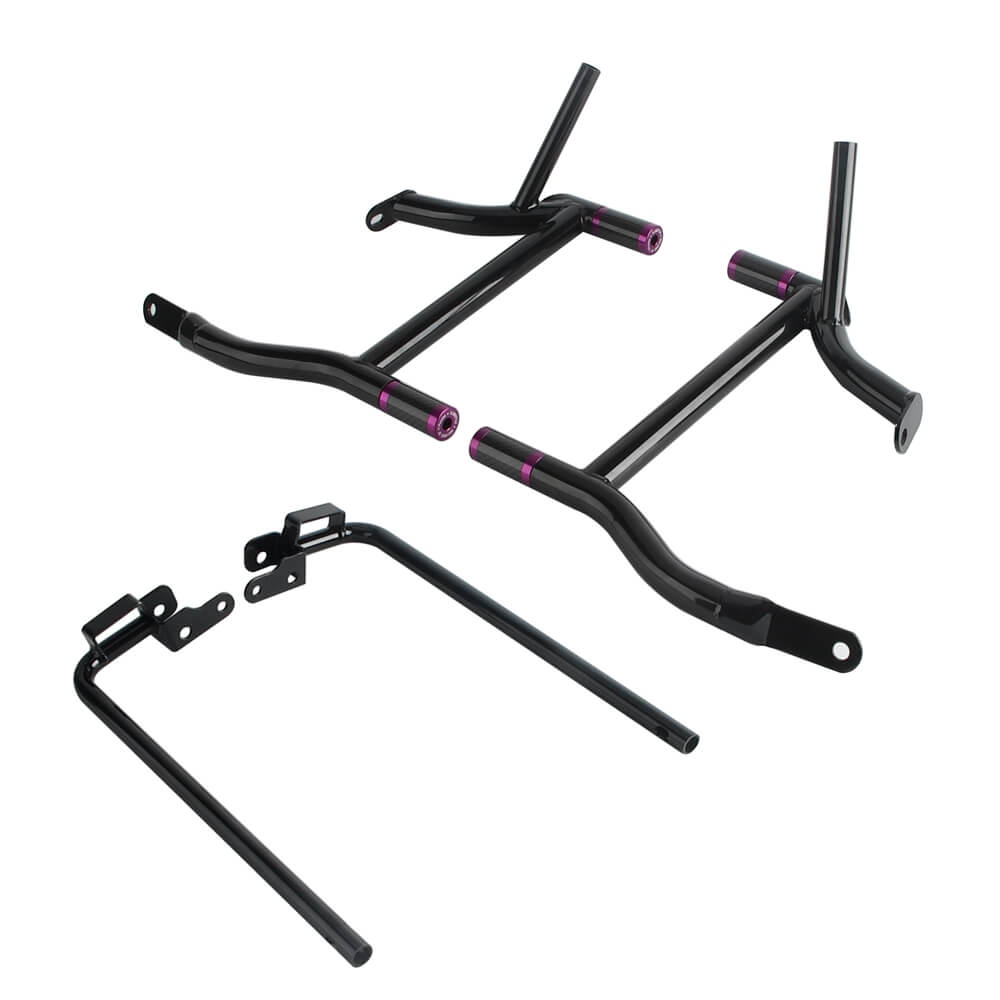 Rear Performance Crash Bar Saddlebags Guards For '14-'25 Harley Touring Street Glide Road Glide Road King Electra Ultra FLHT FLHX - pazoma