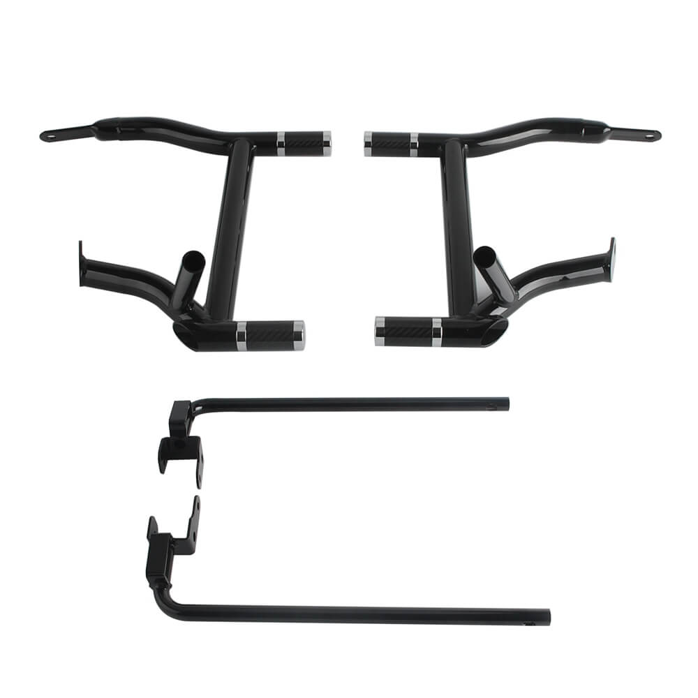 Rear Performance Crash Bar Saddlebags Guards For '14-'25 Harley Touring Street Glide Road Glide Road King Electra Ultra FLHT FLHX - pazoma