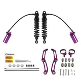 Remote Reservoir 13" Rear Suspension Adjustable Twin Shock Absorbers for Harley Touring FLH / FLT Bagger 2014-2024 W/mounts - pazoma