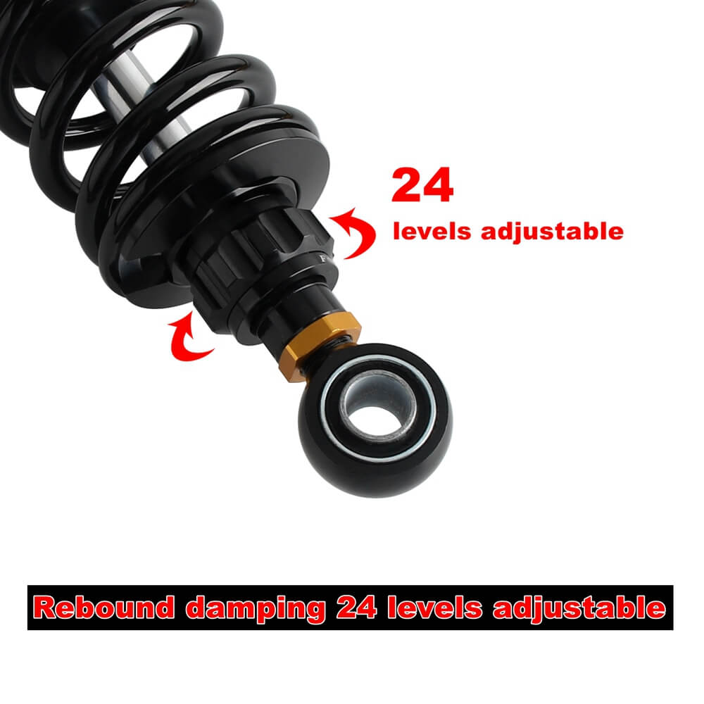 2014-2025 Harley Touring Road King Street Electra Road Glide Remote Reservoir Rear Suspension Adjustable Shocks FLHX FLHR FLTRX FLTRU FLHTK - pazoma