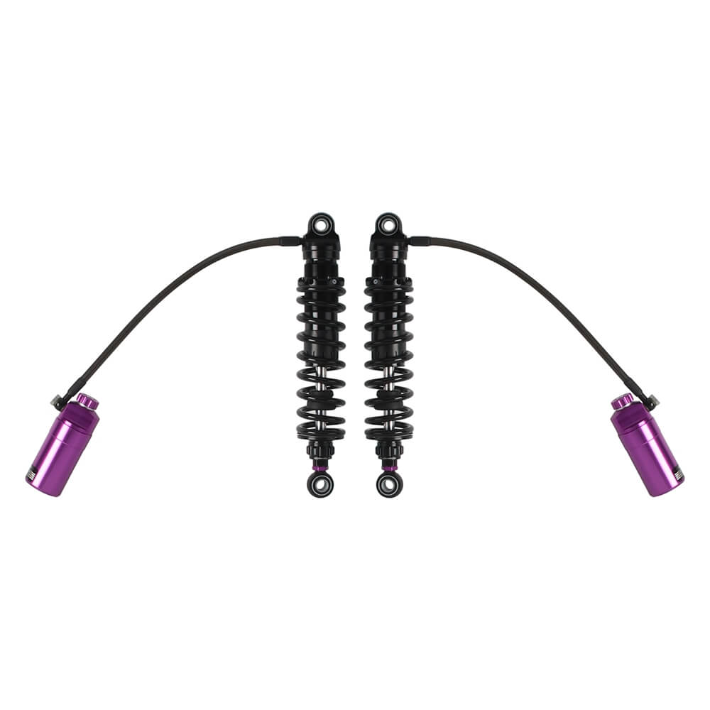 2014-2025 Harley Touring Road King Street Electra Road Glide Remote Reservoir Rear Suspension Adjustable Shocks FLHX FLHR FLTRX FLTRU FLHTK - pazoma