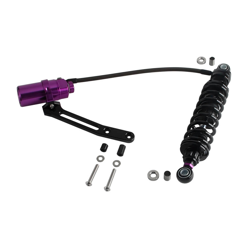 2014-2025 Harley Touring Road King Street Electra Road Glide Remote Reservoir Rear Suspension Adjustable Shocks FLHX FLHR FLTRX FLTRU FLHTK - pazoma