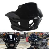 ST Style Front Headlight Fairing W/Windshield & Bracket Set For Harley M8 Softail Low Rider S 117 FXLRS 2022-2025 - pazoma