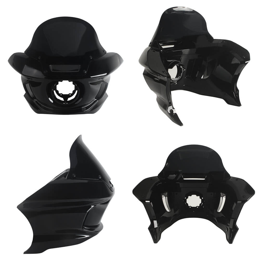 2022-2025 Harley M8 Softail Low Rider S 117 FXLRS ST Style Front Fairing W/Slim Line 5 3/4" LED Headlight Headlamp - pazoma