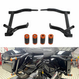Rear Performance Crash Bar Saddlebags Guards For '14-'25 Harley Touring Street Glide Road Glide Road King Electra Ultra FLHT FLHX - pazoma