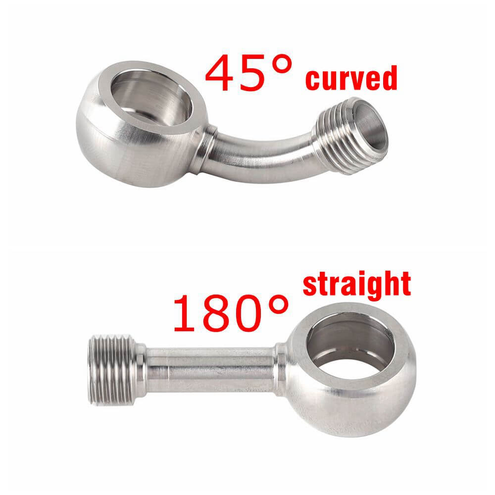 Stainless Upper Brake Line w/ Banjo Adapter For Harley Softail M8 Heritage Classic Breakout Slim Fat Boy Street Bob Sport Glide - pazoma