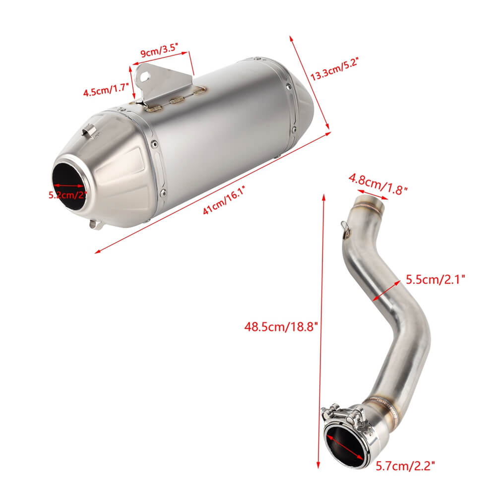 Harley Pan America 1250 Special CVO RA1250SE RA1250S RA1250 RA1250ST Street Cannon Muffler Slip-On Pipe Exhaust System Stainless Steel 2021-2025 - pazoma