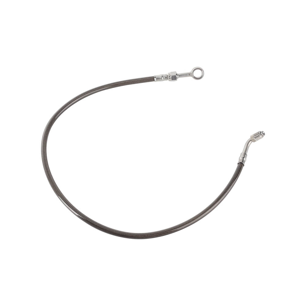 Stainless Upper Brake Line w/ Banjo Adapter For Harley Softail M8 Heritage Classic Breakout Slim Fat Boy Street Bob Sport Glide - pazoma