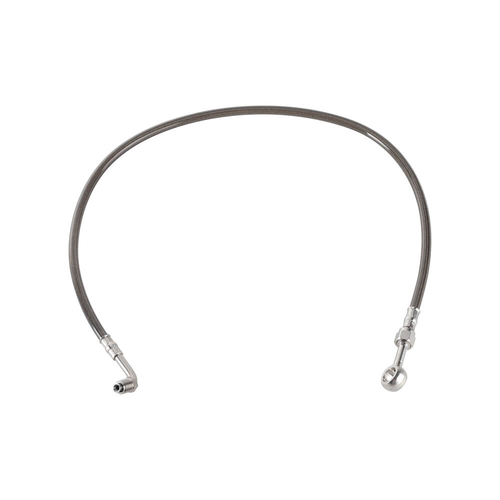 Stainless Upper Brake Line w/ Banjo Adapter For Harley Softail M8 Heritage Classic Breakout Slim Fat Boy Street Bob Sport Glide - pazoma