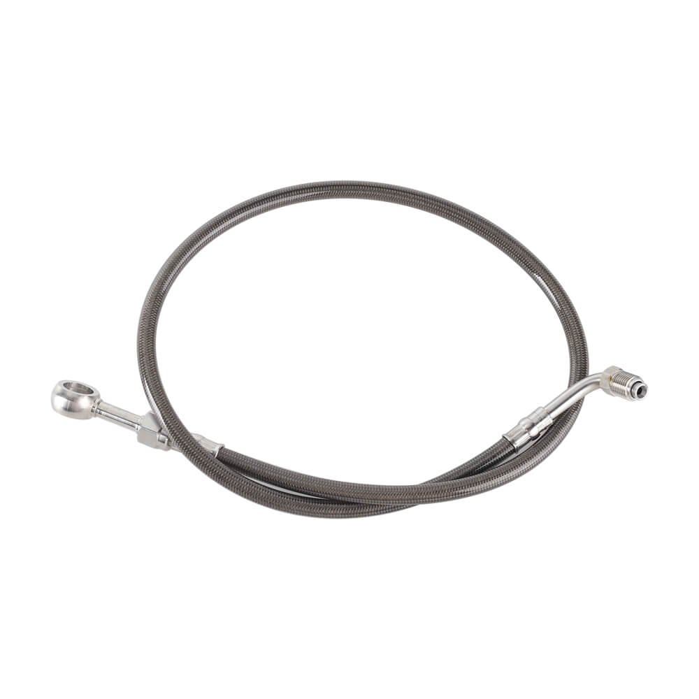 Stainless Upper Brake Line w/ Banjo Adapter For Harley Softail M8 Heritage Classic Breakout Slim Fat Boy Street Bob Sport Glide - pazoma