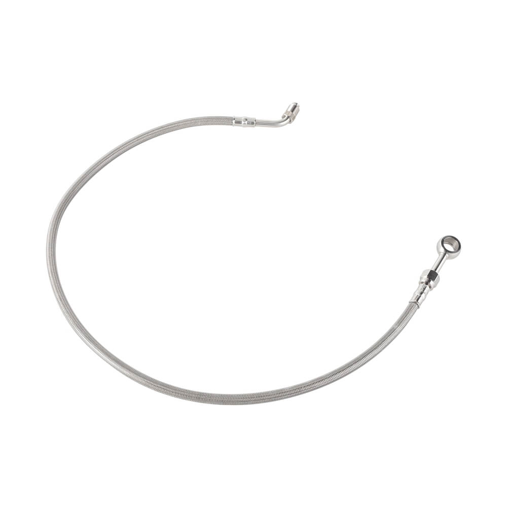 Stainless Upper Brake Line w/ Banjo Adapter For Harley Softail M8 Heritage Classic Breakout Slim Fat Boy Street Bob Sport Glide - pazoma