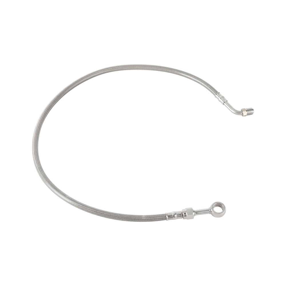 Stainless Upper Brake Line w/ Banjo Adapter For Harley Softail M8 Heritage Classic Breakout Slim Fat Boy Street Bob Sport Glide - pazoma