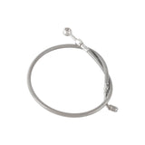 Stainless Upper Brake Line w/ Banjo Adapter For Harley Softail M8 Heritage Classic Breakout Slim Fat Boy Street Bob Sport Glide - pazoma