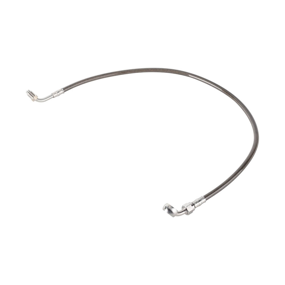 Stainless Upper Brake Line w/ Banjo Adapter For Harley Softail M8 Heritage Classic Breakout Slim Fat Boy Street Bob Sport Glide - pazoma