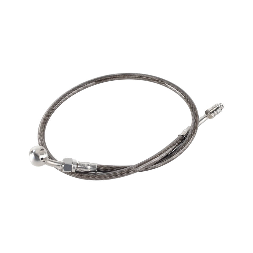 Stainless Upper Brake Line w/ Banjo Adapter For Harley Softail M8 Heritage Classic Breakout Slim Fat Boy Street Bob Sport Glide - pazoma