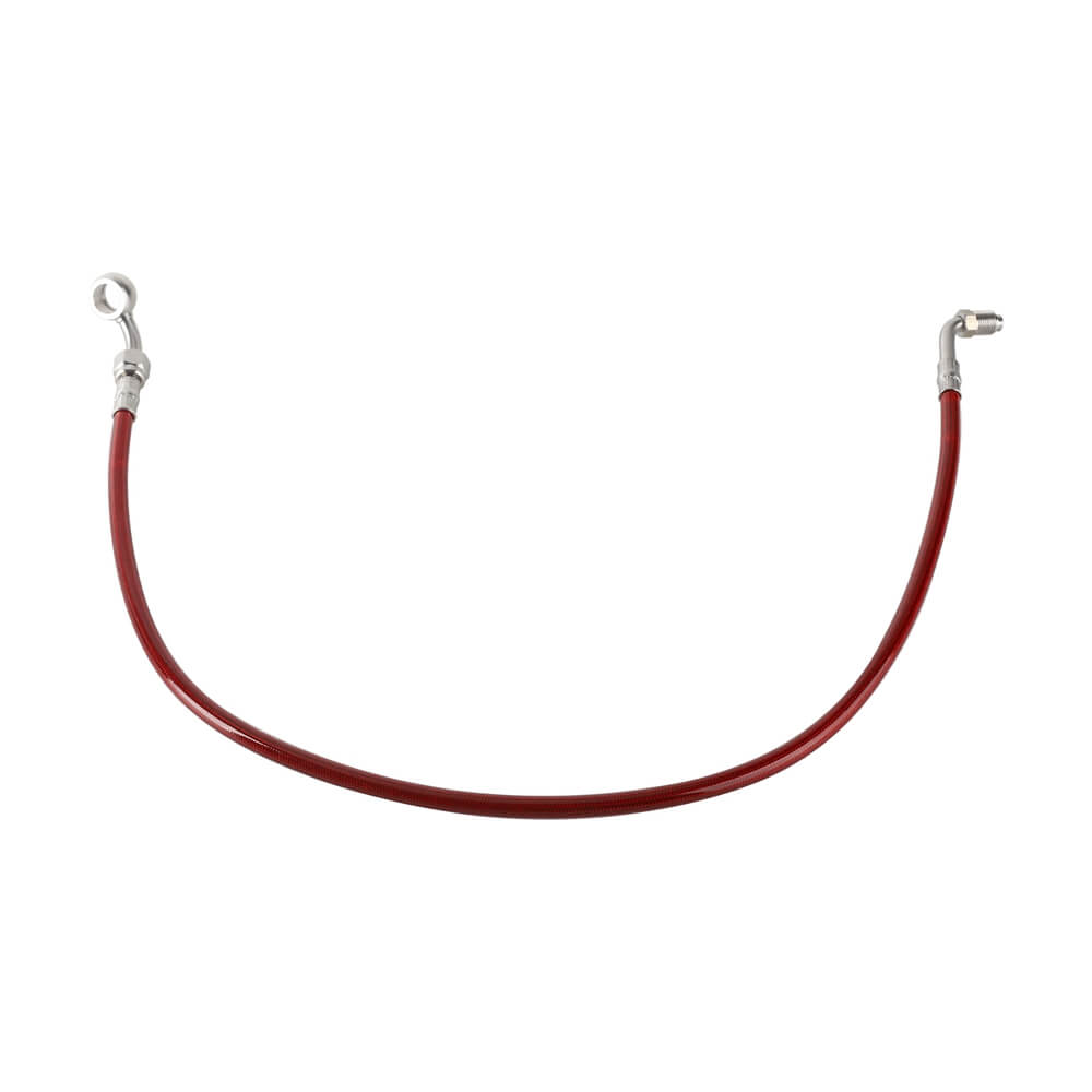 Stainless Upper Brake Line w/ Banjo Adapter For Harley Softail M8 Heritage Classic Breakout Slim Fat Boy Street Bob Sport Glide - pazoma