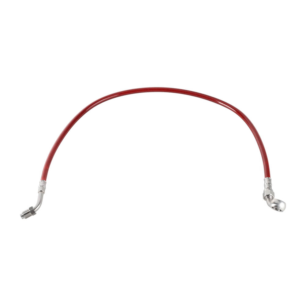 Stainless Upper Brake Line w/ Banjo Adapter For Harley Softail M8 Heritage Classic Breakout Slim Fat Boy Street Bob Sport Glide - pazoma