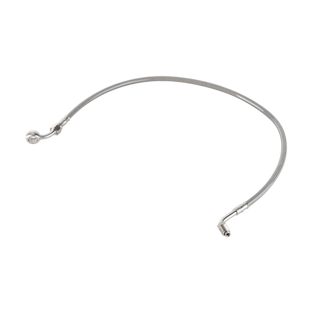 Stainless Upper Brake Line w/ Banjo Adapter For Harley Softail M8 Heritage Classic Breakout Slim Fat Boy Street Bob Sport Glide - pazoma