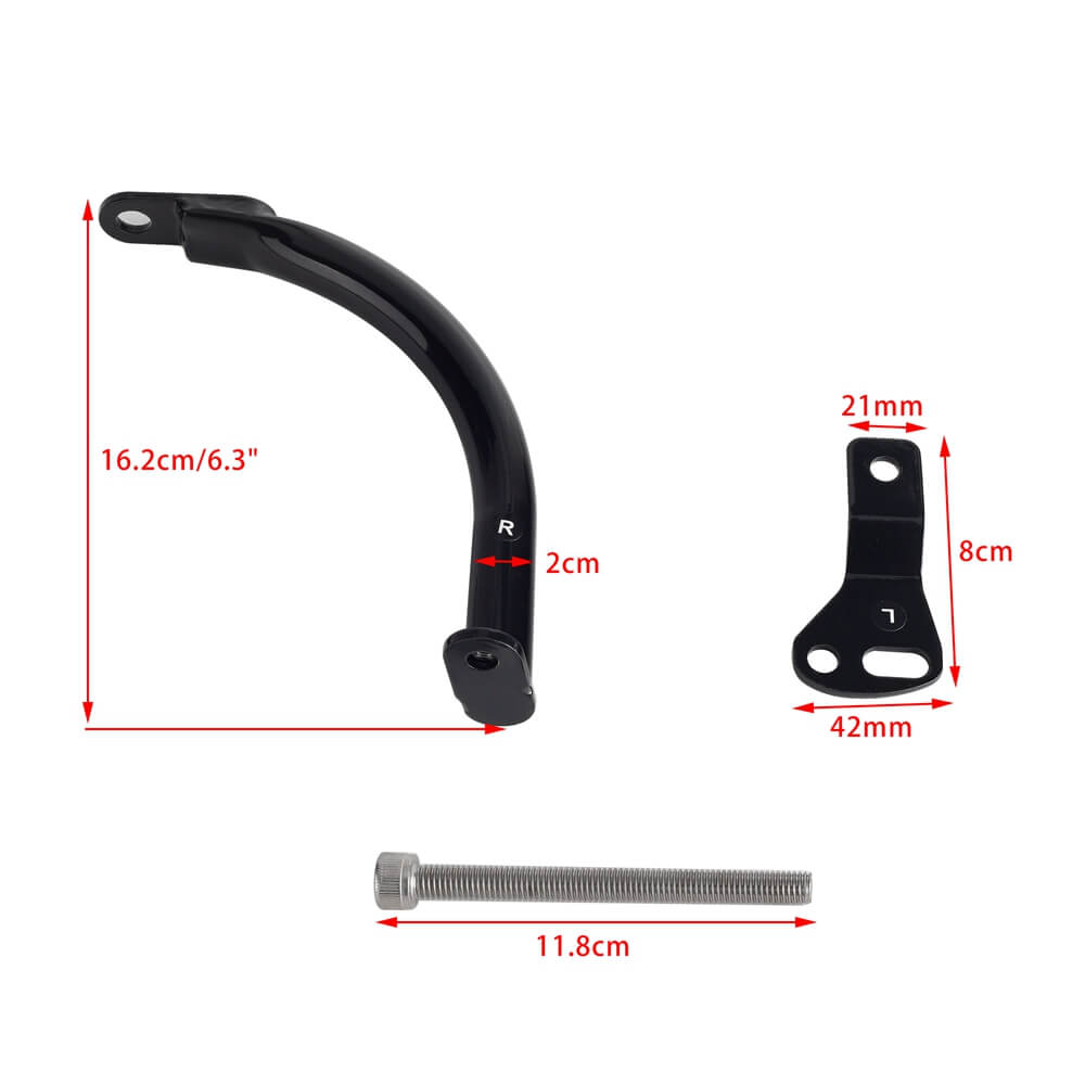 Concealed Design Harley FXLRST Fairing Support Kit For installation of Flat-Out Bar Mustache Crash Bar Traditional Engine Guards - pazoma
