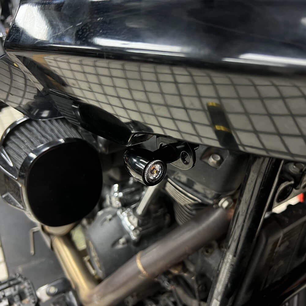 Stealth Fairing Support Bar Support Brackets Mount w/LED DRL Turn Signals Light For Harley Softail FXLRST 117 Low Rider ST EI Diablo FXRST 2022-2025 - pazoma