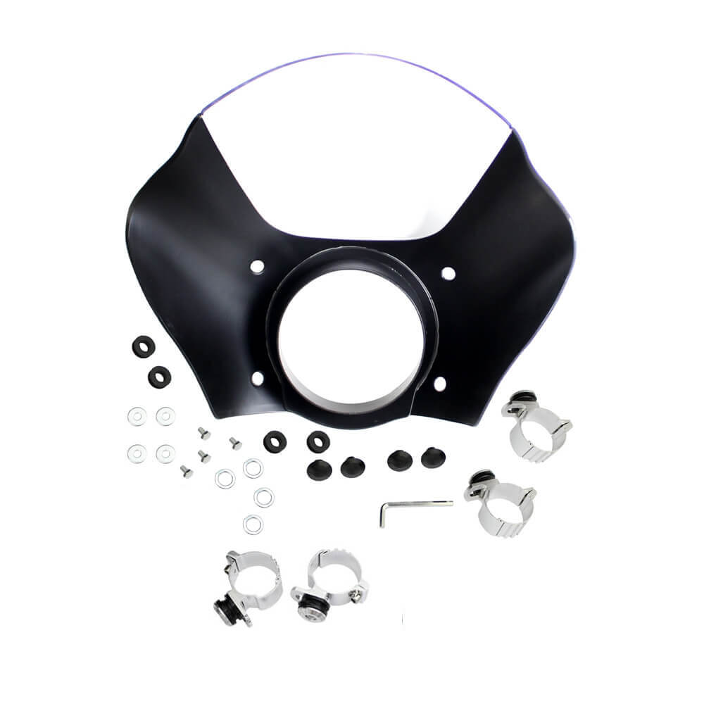 Headlight Gauntlet Front Fairing Windshield Kit For Harley Dyna Softail Street Bob Sportster XL 883 1200 Street XG500 750 1986-2020 - pazoma