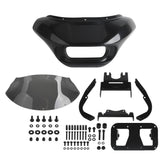 Harley Softail Low Rider S 114 117 FXLRS Front Headlight Shark Fairing w/Baja Designs Dual LP4 Lighting Bracket Mounting Kit - pazoma