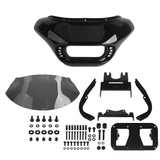 Harley Softail Low Rider S 114 117 FXLRS Front Headlight Shark Fairing w/Baja Designs Dual LP4 Lighting Bracket Mounting Kit
