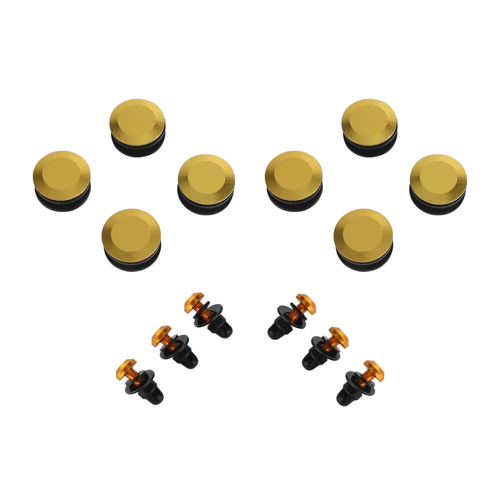 T25 Bolts Screws Bushing Inserts for Harley Memphis Shades Road Warrior Fairing Trigger-Lock Mount Kit Windscreen Hand Guards MEM7371 MEB7215 - pazoma