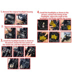 Universal 3.5" Bar Mount Baja Designs LP6 Pro LED Auxiliary Light Lighting Bracket System Mounting Combo Kit For Harley Low Rider S Dyna Softail - pazoma