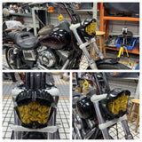 Universal 3.5" Bar Mount Baja Designs LP9 Pro LED Auxiliary Light Lighting Bracket System Mounting Combo Kit For Harley Road King Dyna Softail - pazoma