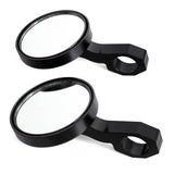 UTV Golf Cart Buggy Sand Car 4.7" Round CNC Aluminum Side Rear View Mirrors For 1.75" Clamp Polaris Rangers RZR XP Yamaha Rhino Arctic Cat Honda - pazoma