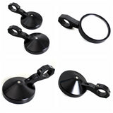UTV Golf Cart Buggy Sand Car 4.7" Round CNC Aluminum Side Rear View Mirrors For 1.75" Clamp Polaris Rangers RZR XP Yamaha Rhino Arctic Cat Honda - pazoma