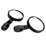 UTV Golf Cart Buggy Sand Car 4.7" Round CNC Aluminum Side Rear View Mirrors For 1.75" Clamp Polaris Rangers RZR XP Yamaha Rhino Arctic Cat Honda - pazoma