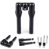 1" 25.4mm Clubstyle Straight Handlebar Risers for Harley Dyna Low Rider FXDLS Fat Street Bob FXDF Softail Sportster Road King - pazoma