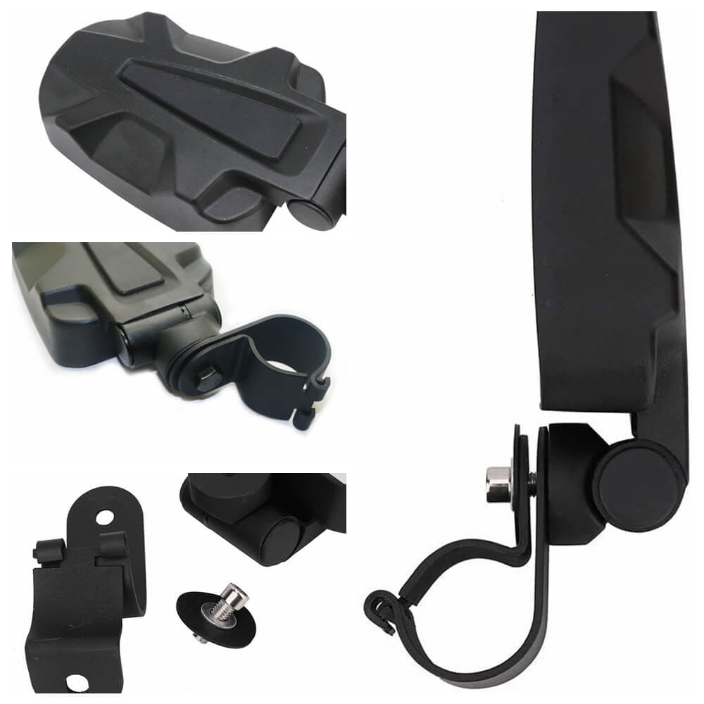 2" UTV Cast Aluminium Pursuit Side View Mirror Compatible for Polaris RZR XP1000 Ranger Can-Am Commander Maverick - pazoma