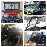 2" UTV Cast Aluminium Pursuit Side View Mirror Compatible for Polaris RZR XP1000 Ranger Can-Am Commander Maverick - pazoma