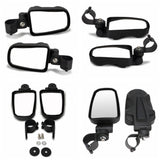 2" UTV Cast Aluminium Pursuit Side View Mirror Compatible for Polaris RZR XP1000 Ranger Can-Am Commander Maverick - pazoma