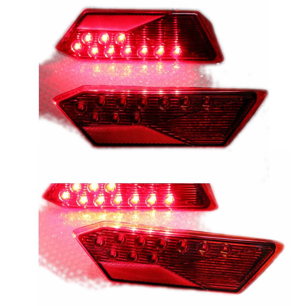 Polaris RZR LED Tail Lights Rear Tail Lamp Replacement for POLARIS 2014-2025 RZR 1000 900 XP S 4 Turbo Premium Red Smoked - pazoma