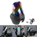Harley Softail 18+ Street Bob FXBB 114 FXBBS Low Rider FXLR FXST T Sport Fairing Outer w/15" Windshield Headlight Relocation Block - pazoma