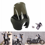 Harley Softail 18+ Street Bob FXBB 114 FXBBS Low Rider FXLR FXST T Sport Fairing Outer w/15" Windshield Headlight Relocation Block - pazoma