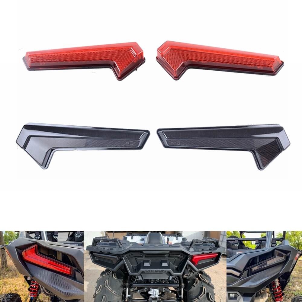 UTV LED Taillights Tail Lights Assembly Rear Lamps for Polaris RZR XP Turbo Sportsman 1000 850 570 2017-2025 - pazoma