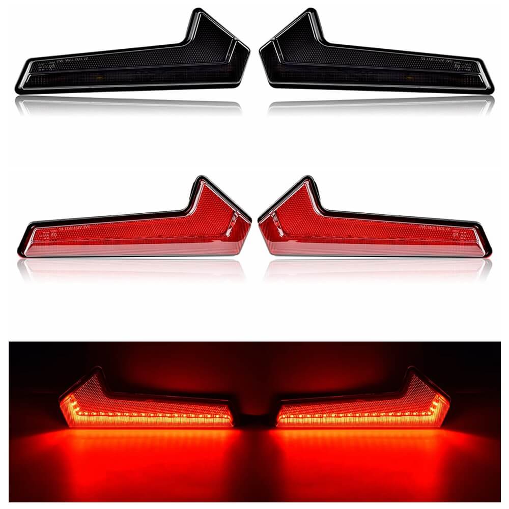 UTV LED Taillights Tail Lights Assembly Rear Lamps for Polaris RZR XP Turbo Sportsman 1000 850 570 2017-2025 - pazoma