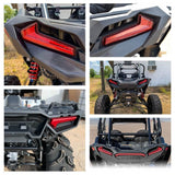 UTV LED Taillights Tail Lights Assembly Rear Lamps for Polaris RZR XP Turbo Sportsman 1000 850 570 2017-2025 - pazoma