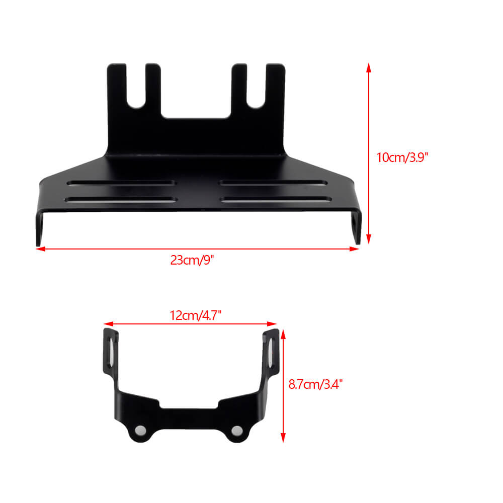 2020-2024 Harley Softail Low Rider S 114 117 FXLRS T-Sport Fairing Outer w/12" Eye Vented Windshield Headlight Relocation Bracket - pazoma