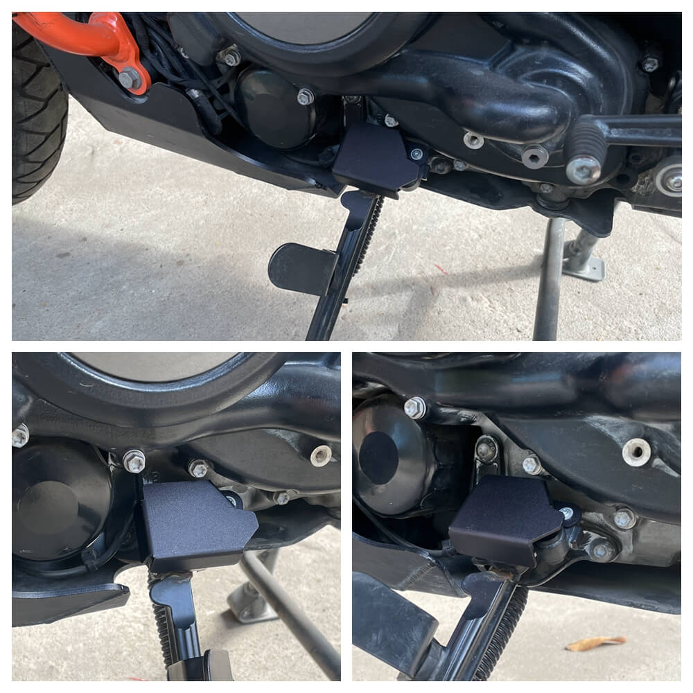 2021-2025 Harley Pan America 1250 ST RA1250ST Special RA1250 RA1250S Sidestand Switch Guard Cover Protection Side Stand Protectors Black - pazoma