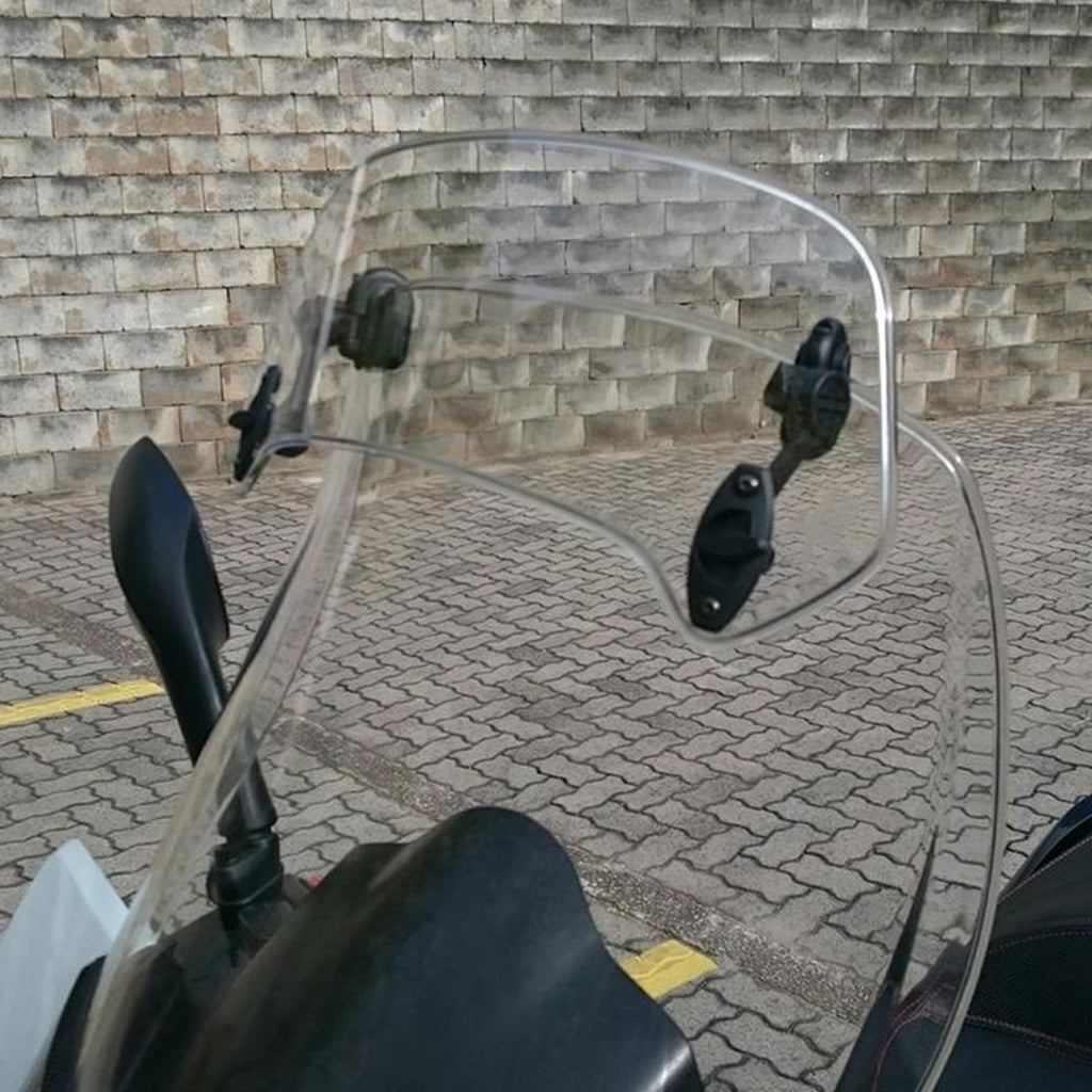 Motorcycle Universal Risen Adjustable Windscreen Visor Kit Windshield Spoiler Air Deflector for BMW F800 R1200GS KAWASAKI YAMAHA Honda - pazoma
